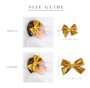 velvet bow headband - lilac