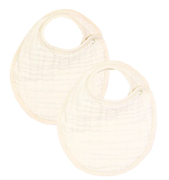 cloud muslin™ bib 2 pack - cream