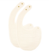 cloud muslin™ bib 2 pack - cream