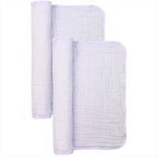 cloud muslin™ burp 2 pack - lilac
