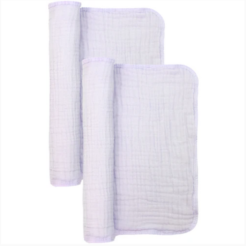 cloud muslin™ burp 2 pack - lilac