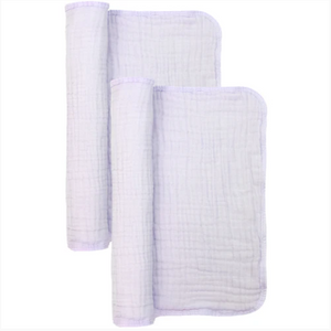 cloud muslin™ burp 2 pack - lilac