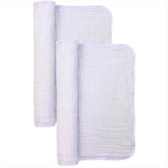 cloud muslin™ burp 2 pack - lilac