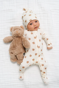 zippered footie teddy