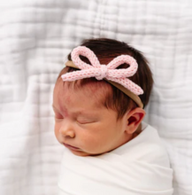 crochet bow headband - petal