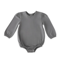 charcoal puff sleeve onesie