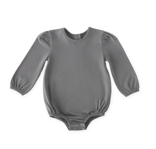 charcoal puff sleeve onesie