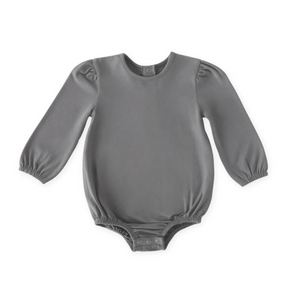 charcoal puff sleeve onesie