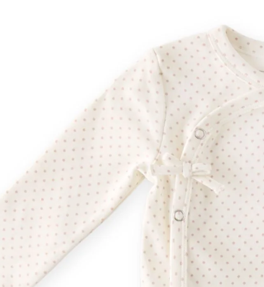 peony dot onesie