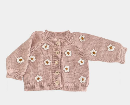 daisy knit cardigan