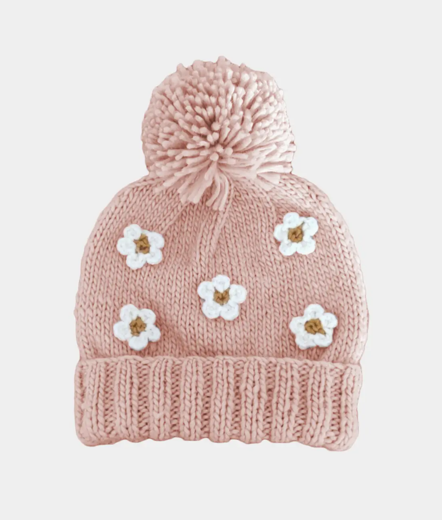 daisy knit hat