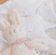 mini bow organic swaddle