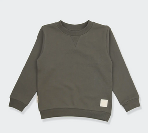 olive french terry pullover