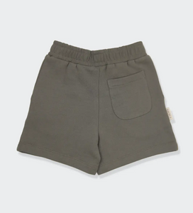 olive french terry shorts