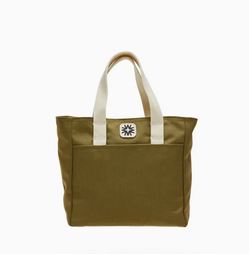 tiny tote in olive