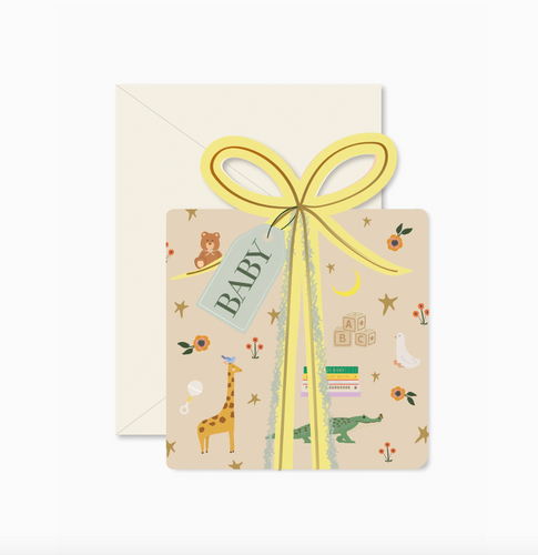 baby gift die-cut card