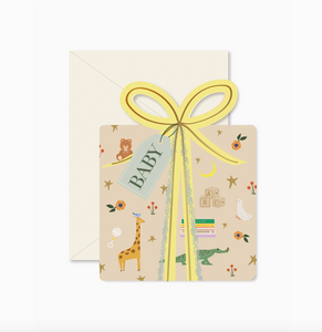 baby gift die-cut card