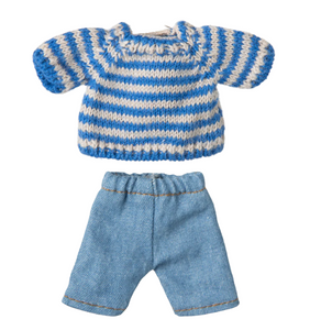knit sweater and pant big set for maileg