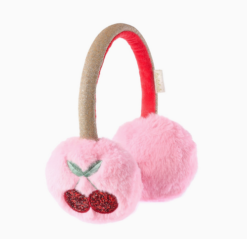 cheerful cherry earmuffs