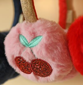 cheerful cherry earmuffs