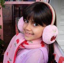 cheerful cherry earmuffs