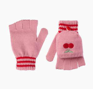 cheerful cherry mittens