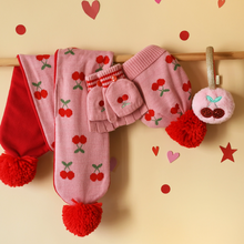 cheerful cherry mittens