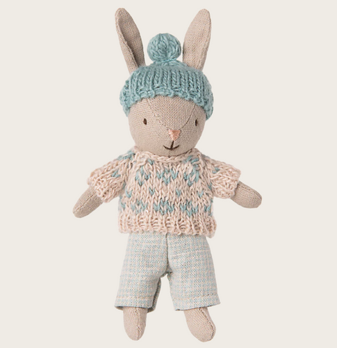 winter rabbit micro sand/mint