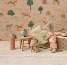 little sister in box pink gingham