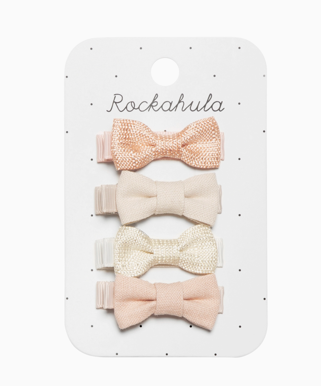 linen mini bow bar clips
