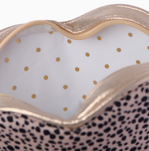 love heart leopard bag