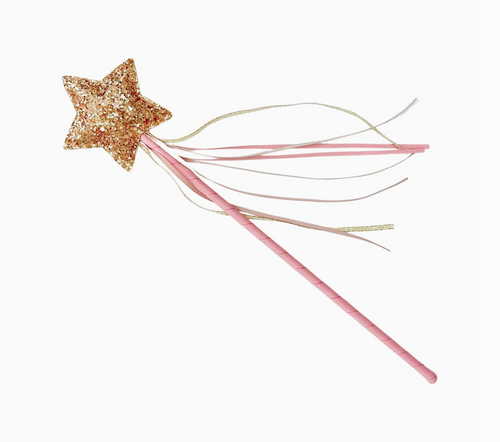 pink glitter star wand