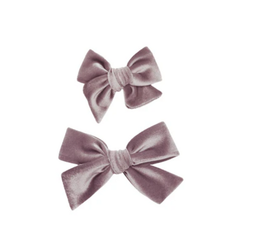 velvet hair clip - iris