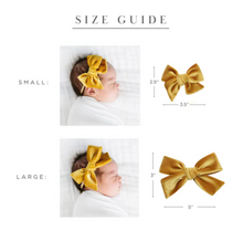 velvet bow headband - iris