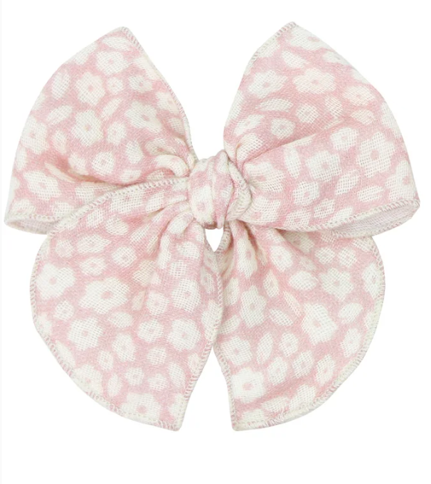 cloud muslin™ bow clip flora