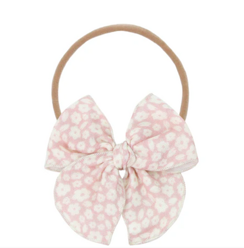 cloud muslin™ bow headband flora