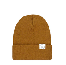 beanie in camel brown