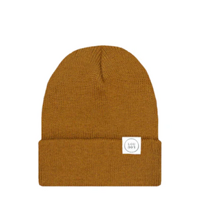 beanie in camel brown