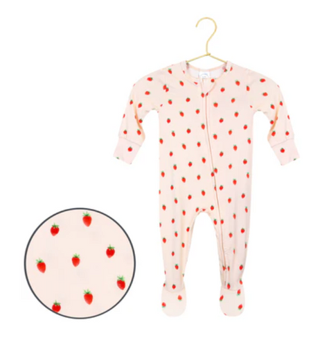 zippered footie junie