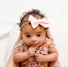 linen bow headband ballet