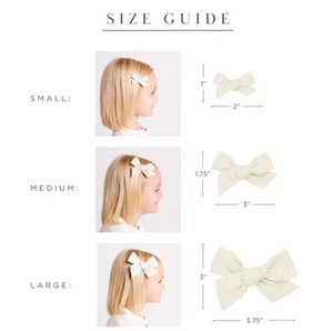 linen bow rose