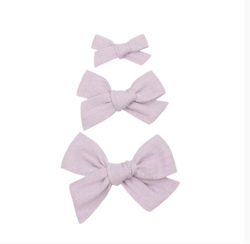 linen bow lavender