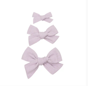 linen bow lavender