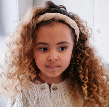 sparkle linen plaited headband