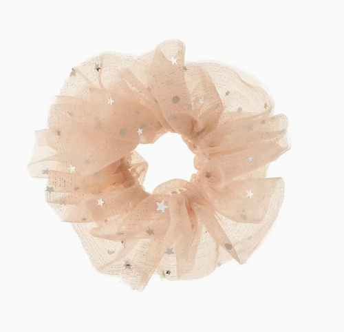 sparkle tulle ruffle scrunchy