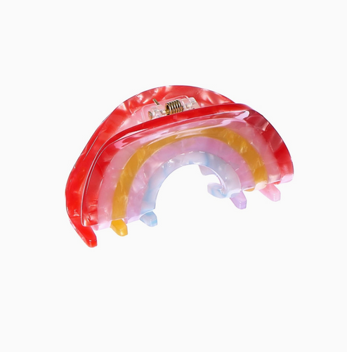 shimmer rainbow claw clip
