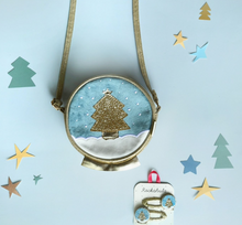 shimmer snow globe bag