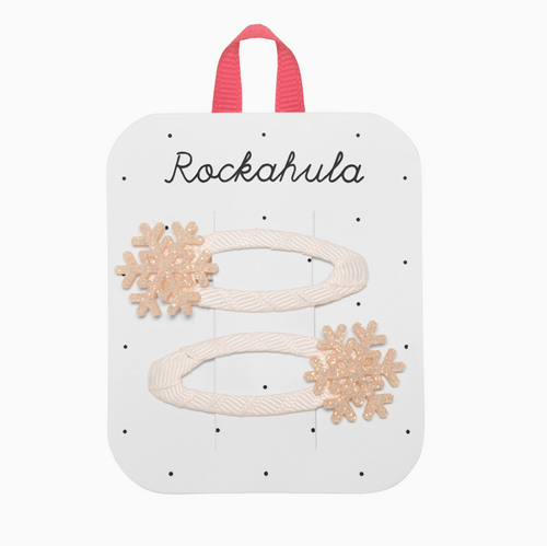 shimmer snowflake clips