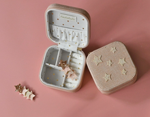 shimmer star square jewelry box