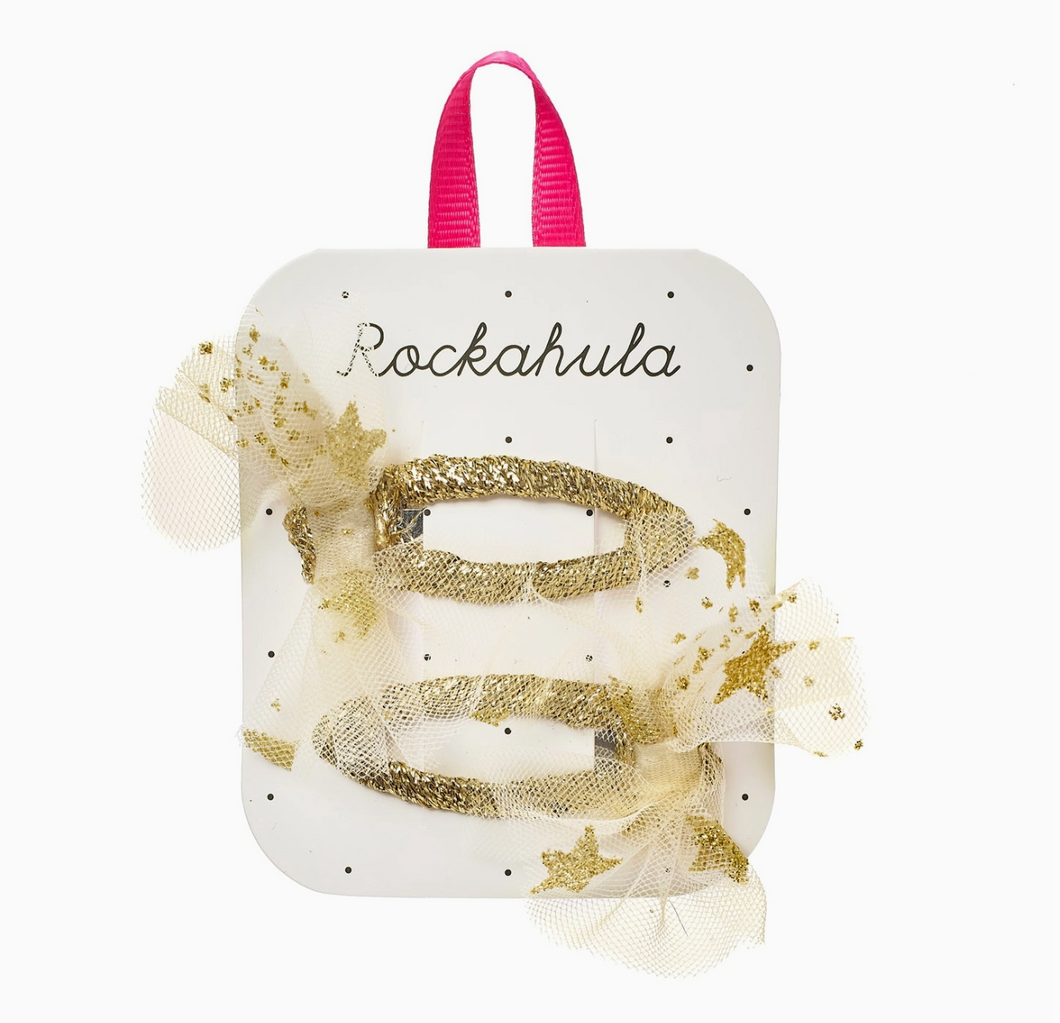 starry tulle clips